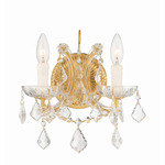 Maria Theresa Cup Wall Sconce - Gold / Crystal