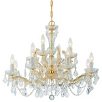 Maria Theresa Swag Chandelier - Gold / Crystal