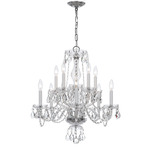 Traditional Crystal 5080 Chandelier - Polished Chrome / Crystal