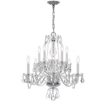 Traditional Crystal 5080 Chandelier - Polished Chrome / Crystal