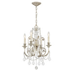 Regis Chandelier - Olde Silver / Hand-Cut Crystal