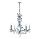 Cedar Chandelier - Polished Chrome / Hand-Cut Crystal