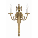 Crystorama Dual Wall Sconce - Brass