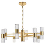 Vega Chandelier - Gold / Clear