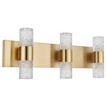 Vega Bathroom Vanity Light - Gold / Clear