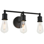 Serif Bathroom Vanity Light - Black