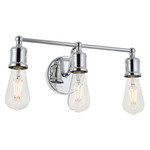 Serif Bathroom Vanity Light - Chrome