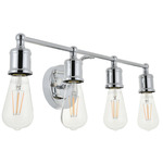 Serif Bathroom Vanity Light - Chrome