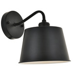 Nota Curved Wall Sconce - Black