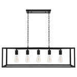 Resolute Linear Box Pendant - Black