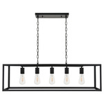 Resolute Linear Box Pendant - Black