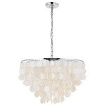 Selene Chandelier - Chrome / White