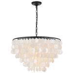 Selene Chandelier - Black / White