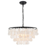 Selene Chandelier - Black / White