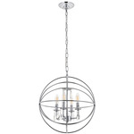Wallace Chandelier - Chrome / Crystal