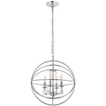 Wallace Chandelier - Chrome / Crystal