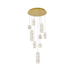 Polaris Multi Light Pendant - Gold / Clear