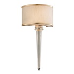 Harlow Wall Sconce - Silver Leaf / Ivory