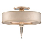 Harlow Semi Flush - Silver Leaf / Ivory