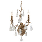 Amadeus Wall Sconce - Vienna Bronze / Crystal
