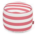 Point Outdoor Pouf - Stripe Red