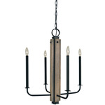Loft Chandelier - Matte Black