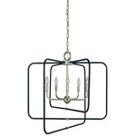 Montrose Chandelier - Matte Black / Pewter