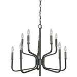 Heidelberg Double Tier Chandelier - Iron