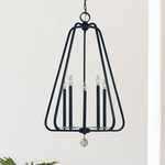 Triangulum Chandelier - Matte Black