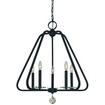 Triangulum Chandelier - Matte Black