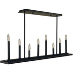 Industria Linear Chandelier - Matte Black