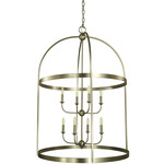 Heidelberg Cage Chandelier - Satin Pewter