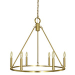 Midtown Chandelier - Brushed Brass