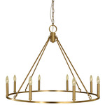 Midtown Chandelier - Brushed Brass