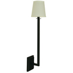 5677 Wall Sconce - Matte Black / Off White