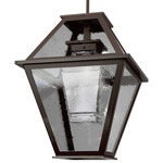 Terrace Nested Outdoor Pendant - Statuary Bronze / Clear Seeded