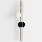 Willow Wall Sconce - White Oak / Black