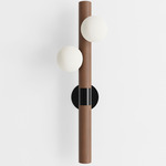 Willow Wall Sconce - Walnut / Black