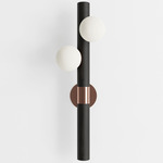Willow Wall Sconce - Black Oak / Brushed Copper