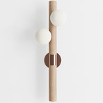 Willow Wall Sconce - Natural Oak / Brushed Copper
