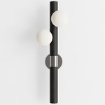 Willow Wall Sconce - Black Oak / Brushed Stainless