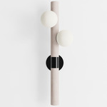 Willow Wall Sconce - White Oak / Black