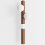 Willow Wall Sconce - Walnut / White