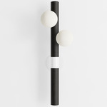 Willow Wall Sconce - Black Oak / White