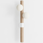 Willow Wall Sconce - Natural Oak / White
