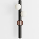 Willow Wall Sconce - Black Oak / Brushed Copper