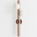 Willow Wall Sconce - Natural Oak / Brushed Copper