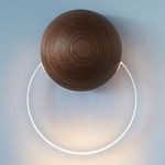 Anchor Wall Sconce - Walnut / Clear