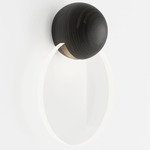 Anchor Wall Sconce - Black Oak / Clear