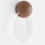 Anchor Wall Sconce - Walnut / Clear
